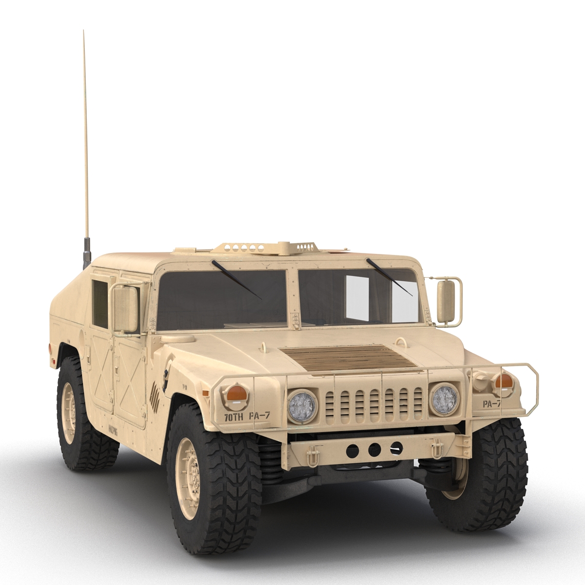 3D Humvee Desert model