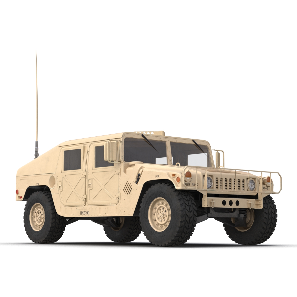 3D Humvee Desert model