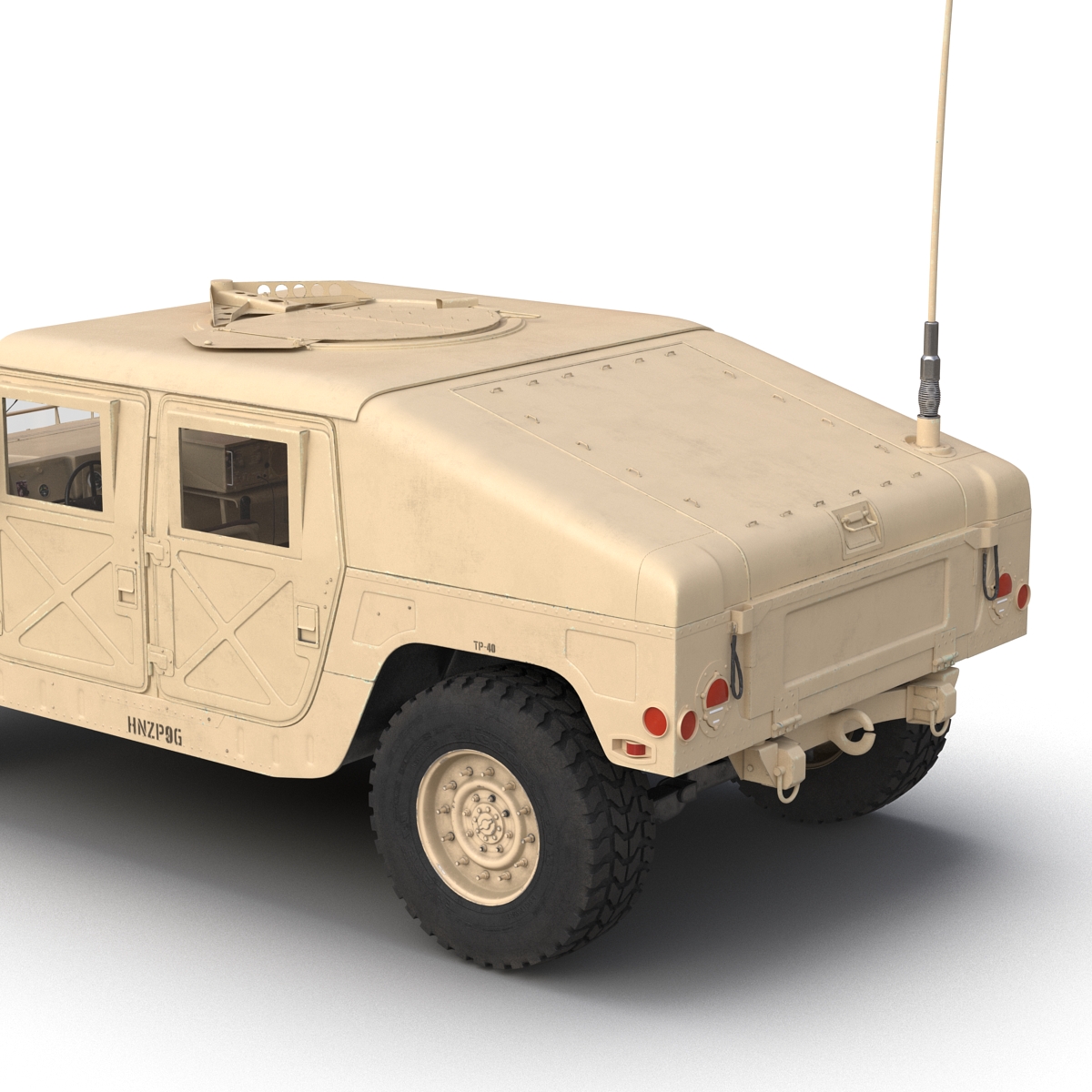 3D Humvee Desert model