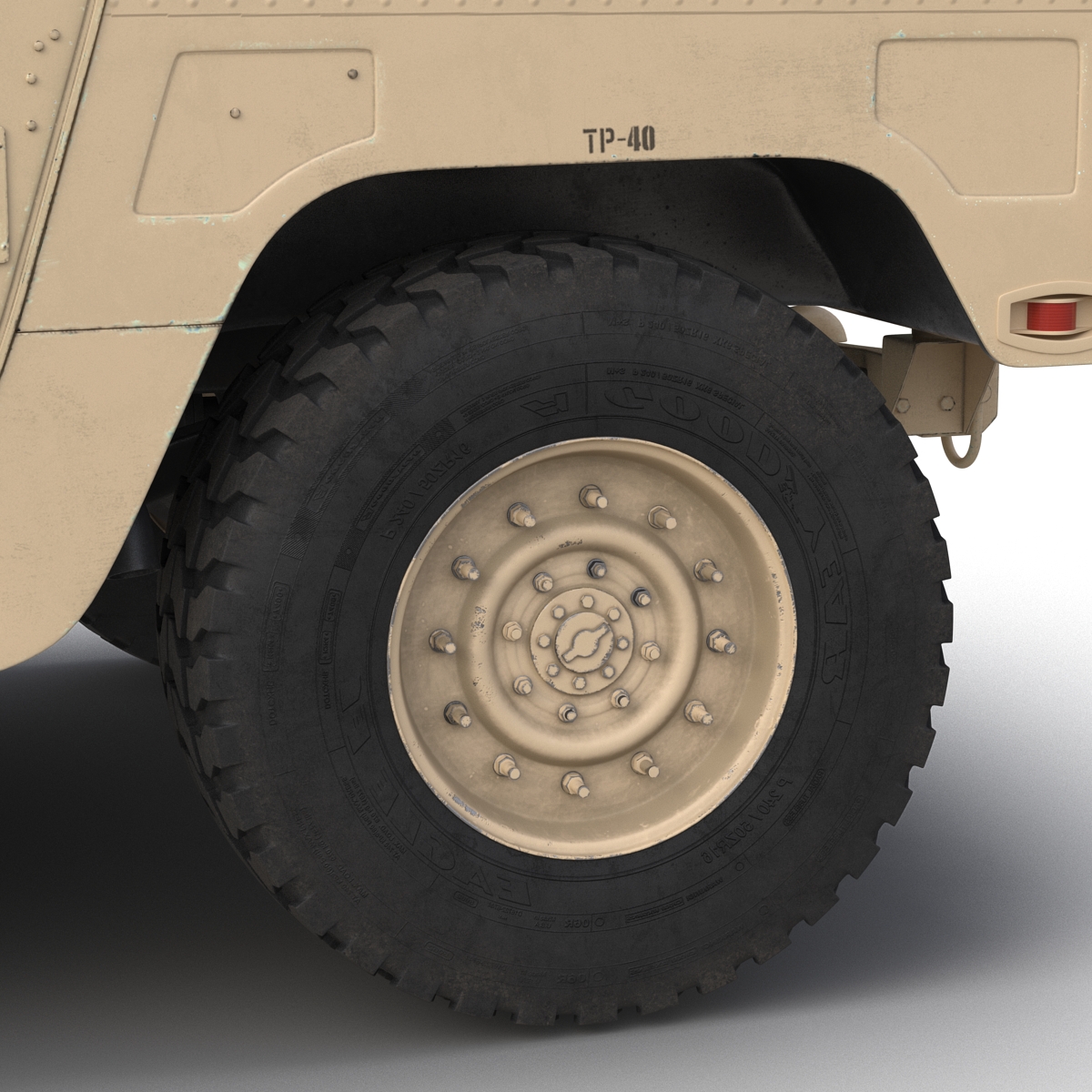 3D Humvee Desert model