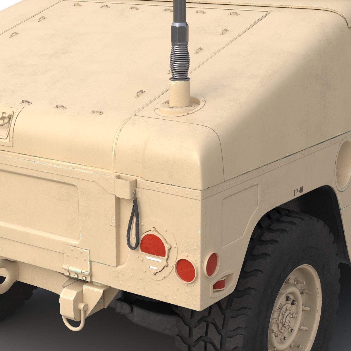 3D Humvee Desert model