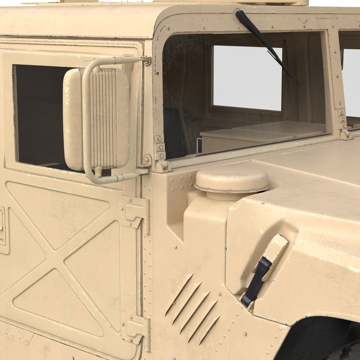 3D Humvee Desert model