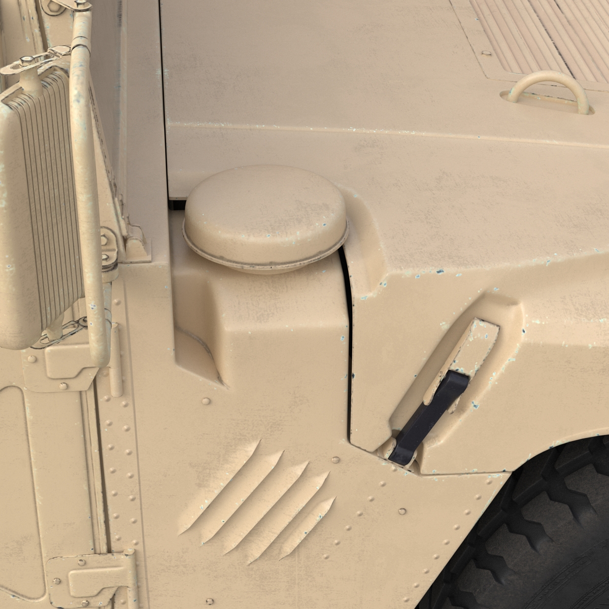 3D Humvee Desert model