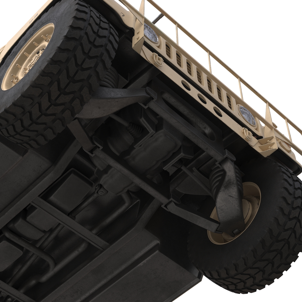 3D Humvee Desert model