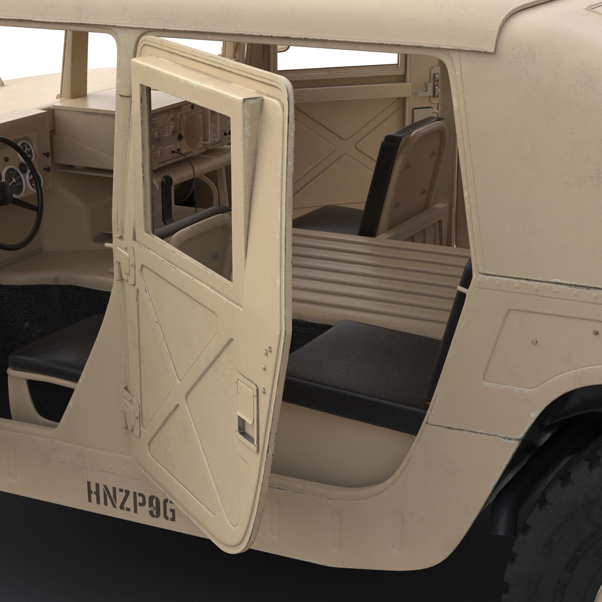 3D Humvee Desert model