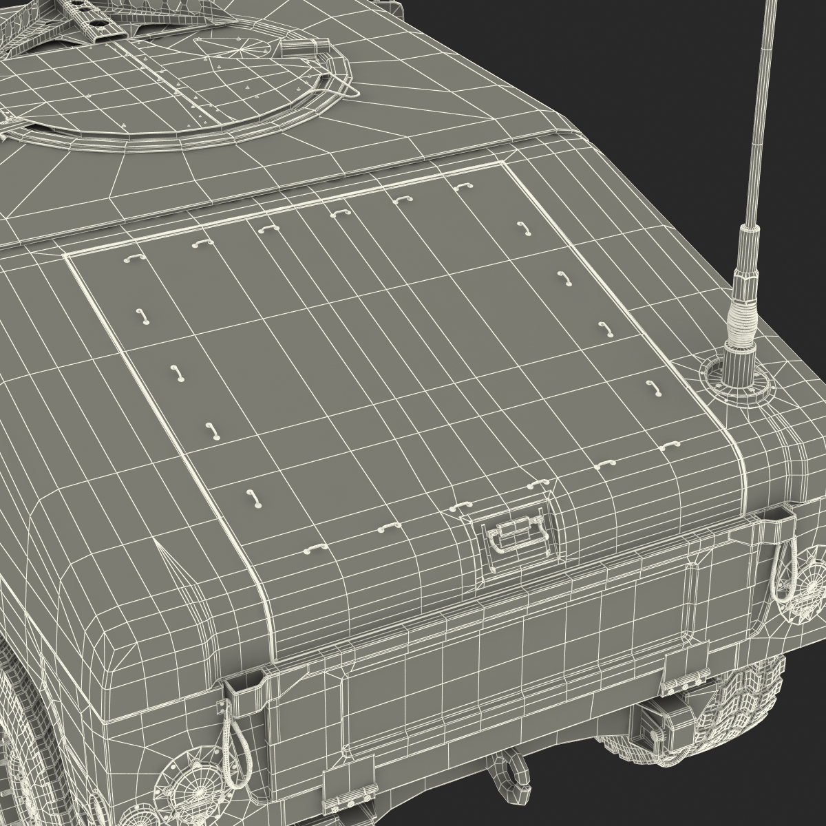 3D Humvee Desert model