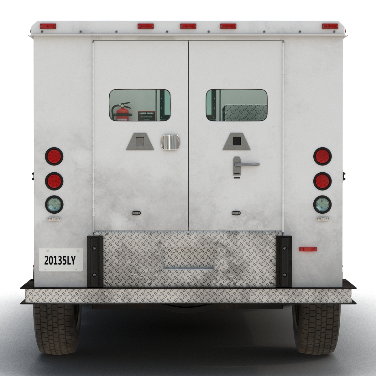 3D model Bank Armored Car 2 Rigged