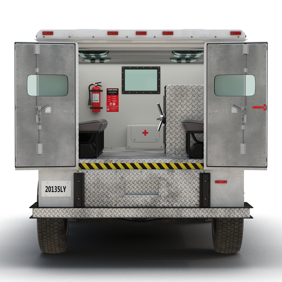 3D model Bank Armored Car 2 Rigged