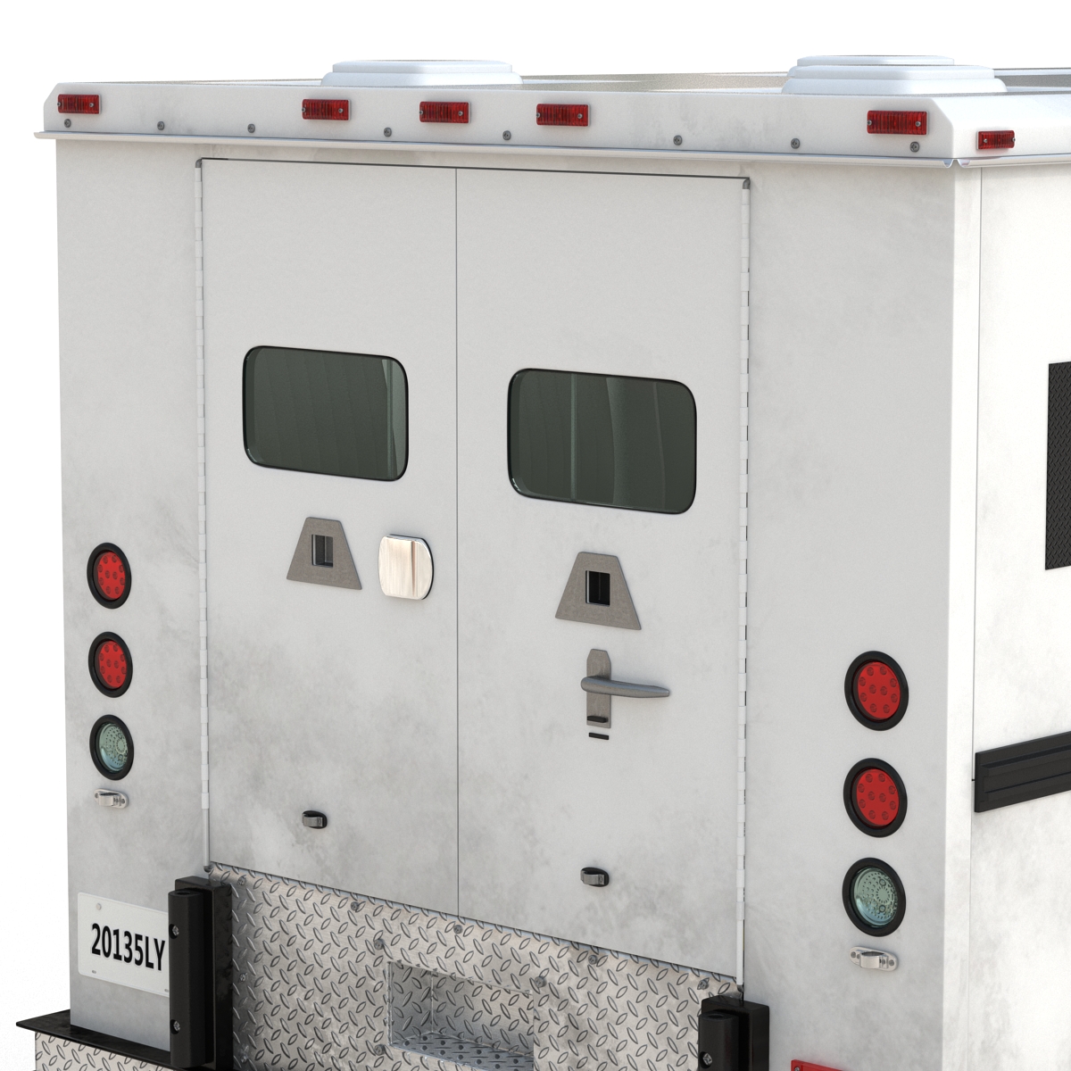 3D model Bank Armored Car 2 Rigged