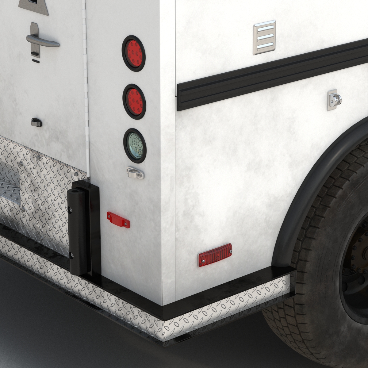 3D model Bank Armored Car 2 Rigged