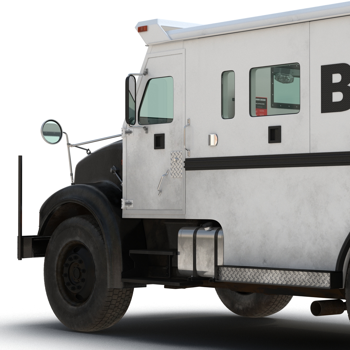 3D model Bank Armored Car 2 Rigged