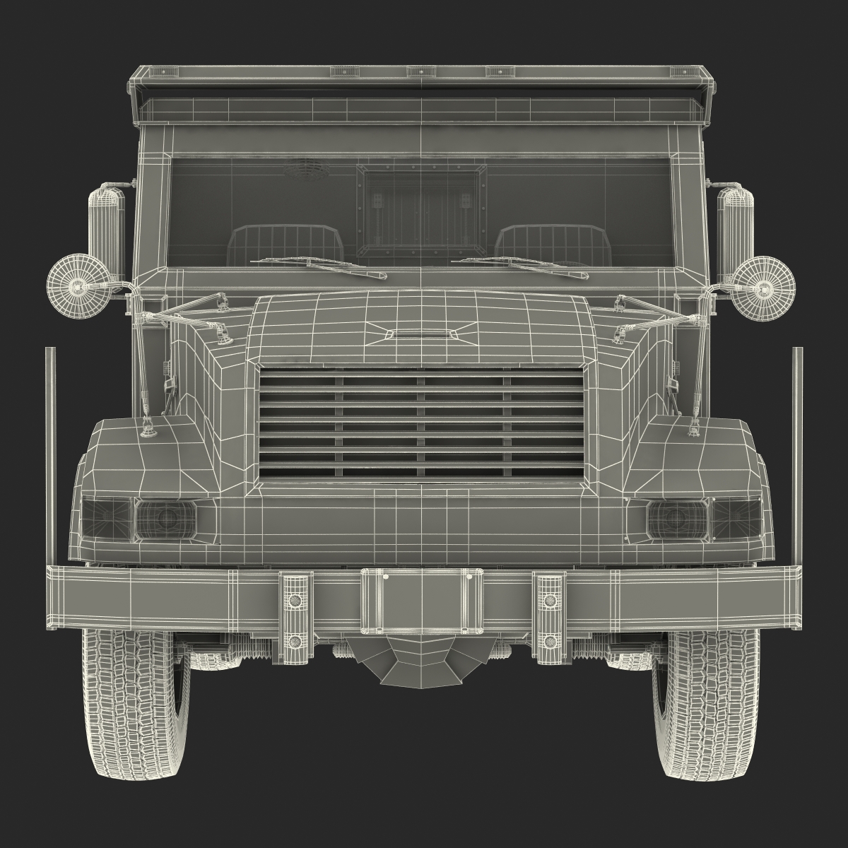 3D model Bank Armored Car 2 Rigged