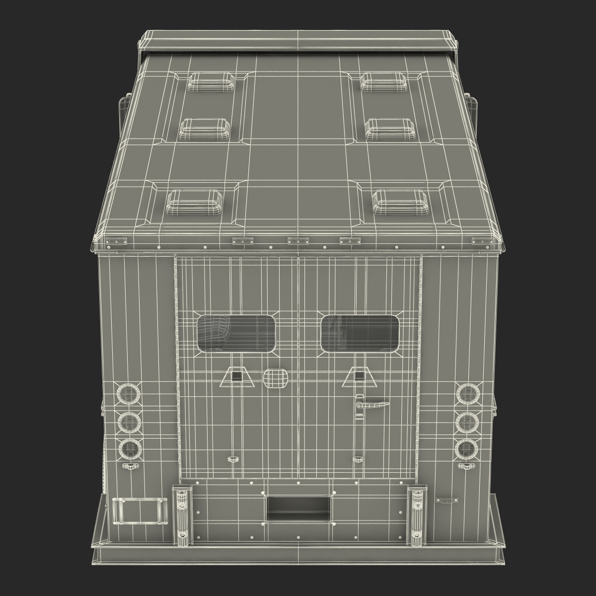 3D model Bank Armored Car 2 Rigged