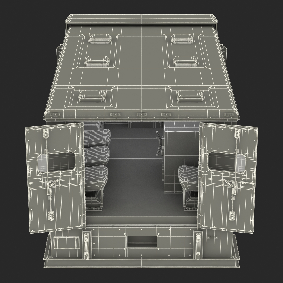 3D model Bank Armored Car 2 Rigged