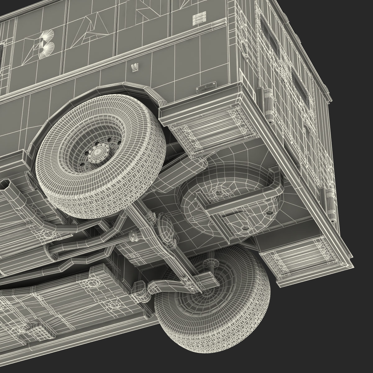 3D model Bank Armored Car 2 Rigged