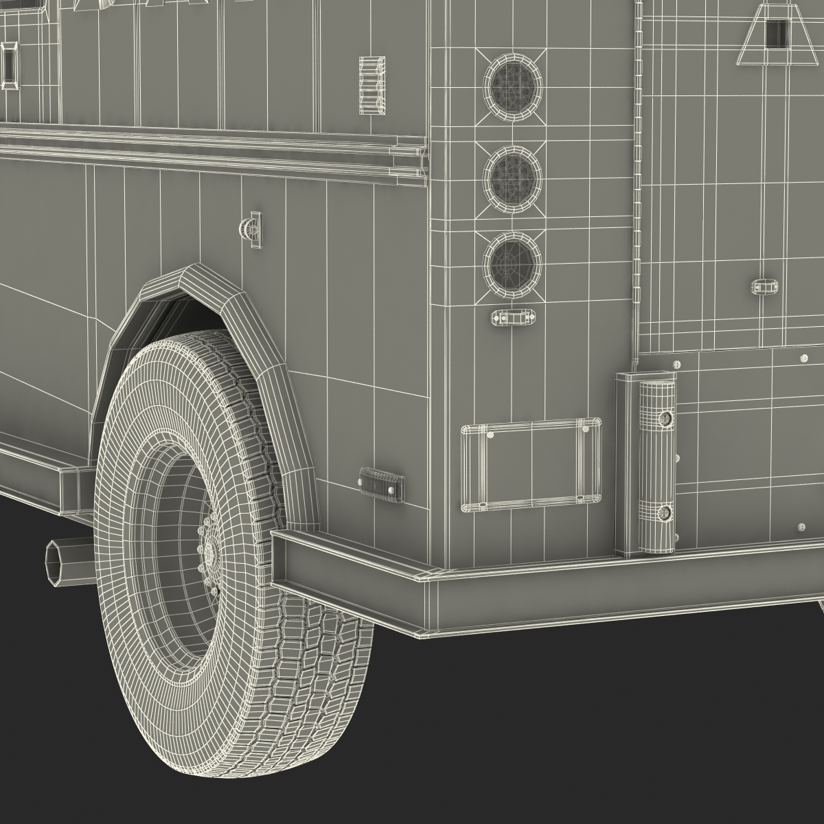 3D model Bank Armored Car 2 Rigged