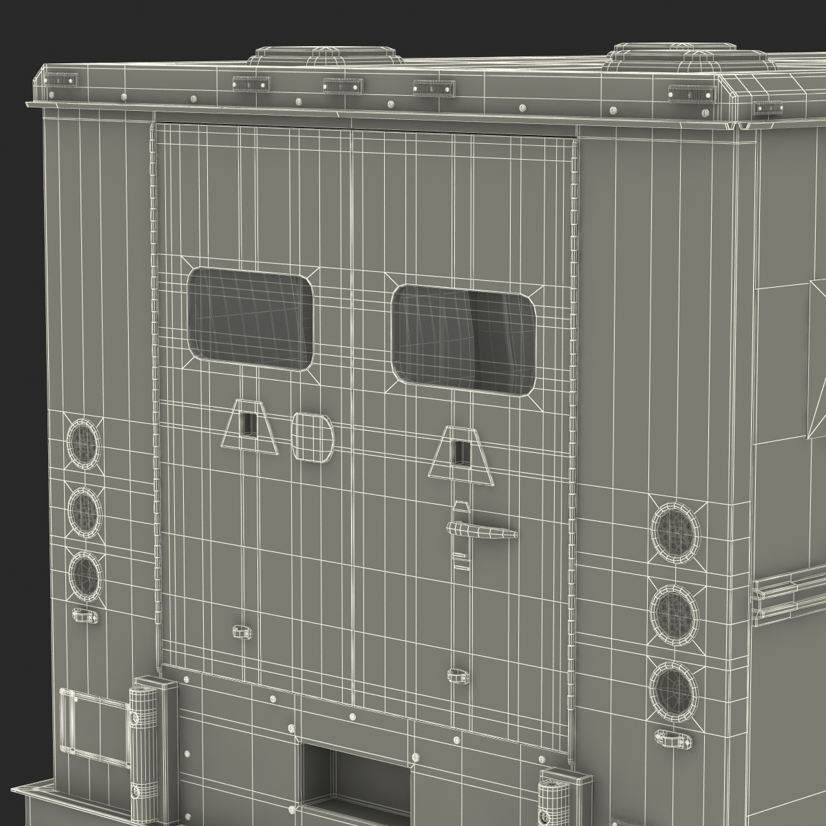 3D model Bank Armored Car 2 Rigged