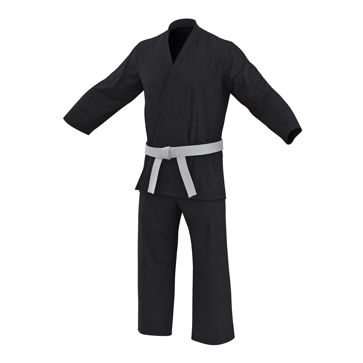 Karate Black Suit 3D