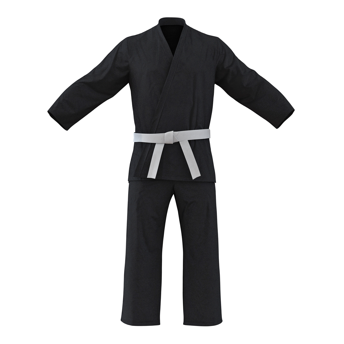 Karate Black Suit 3D