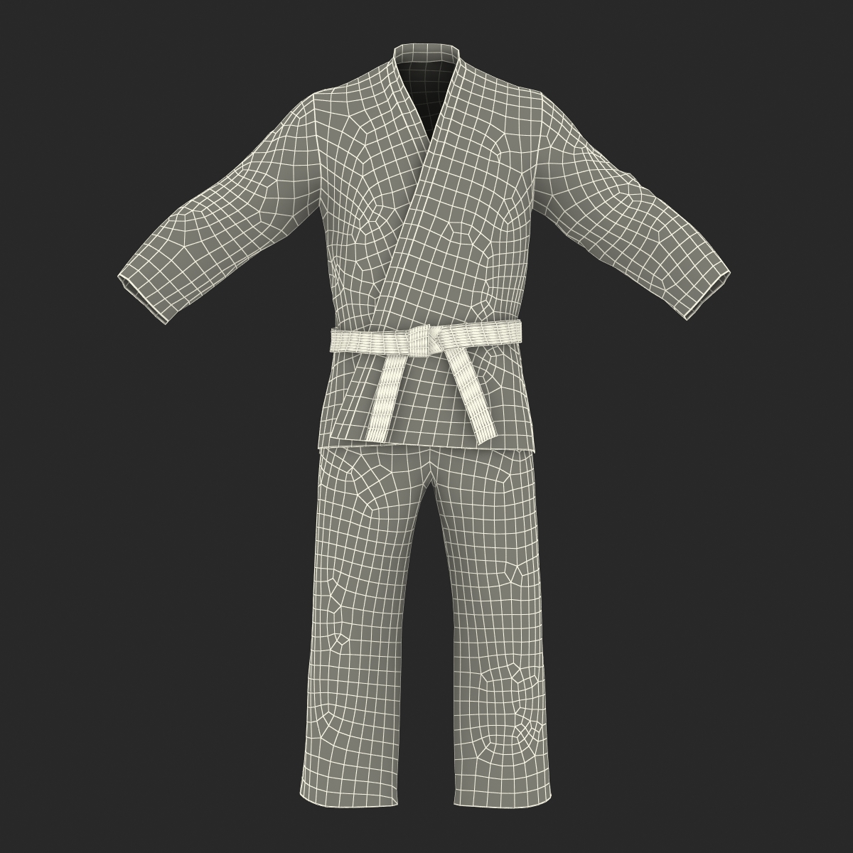 Karate Black Suit 3D