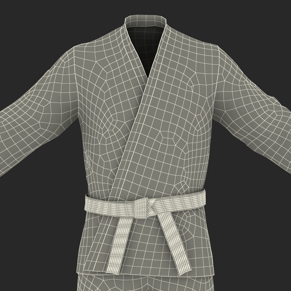 Karate Black Suit 3D