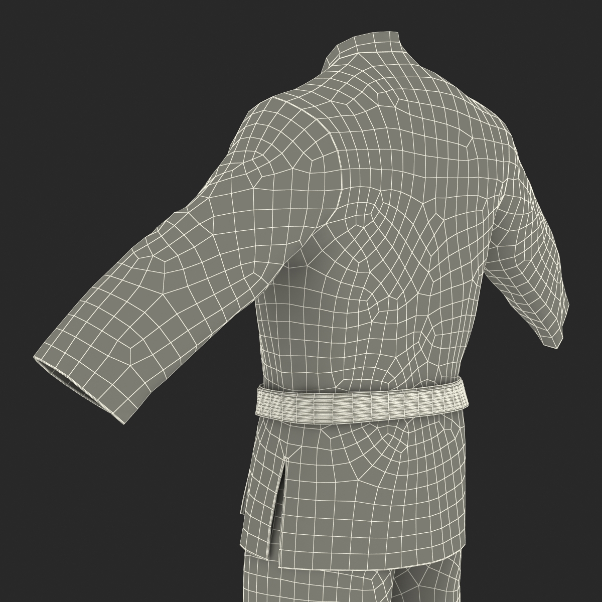 Karate Black Suit 3D