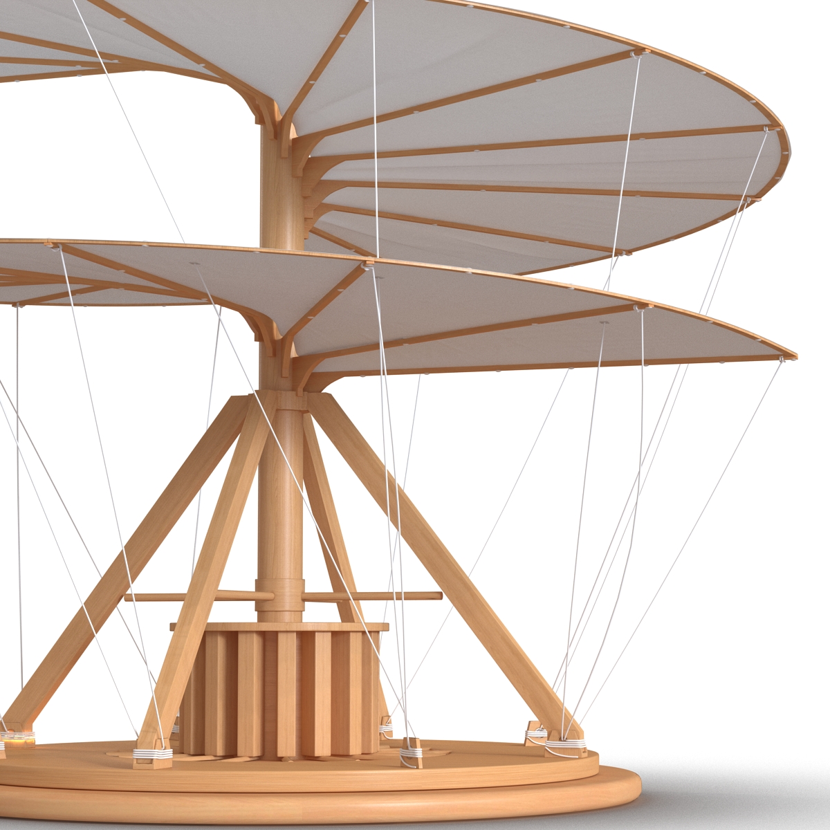 3D model Leonardo da Vinci Aerial Screw