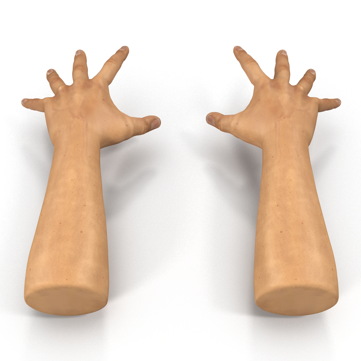 3D Man Hands 2 Pose 4 model