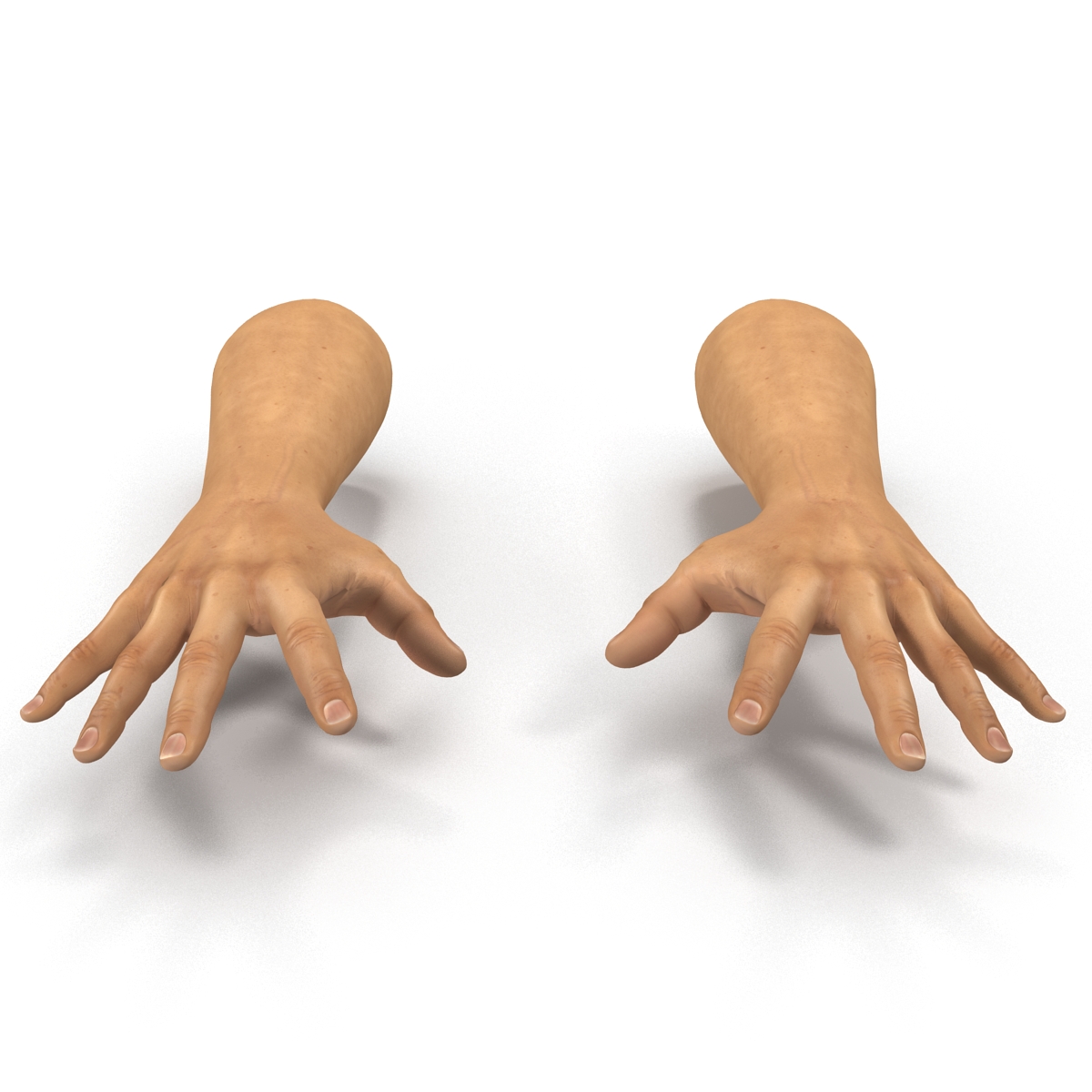 3D Man Hands 2 Pose 4 model