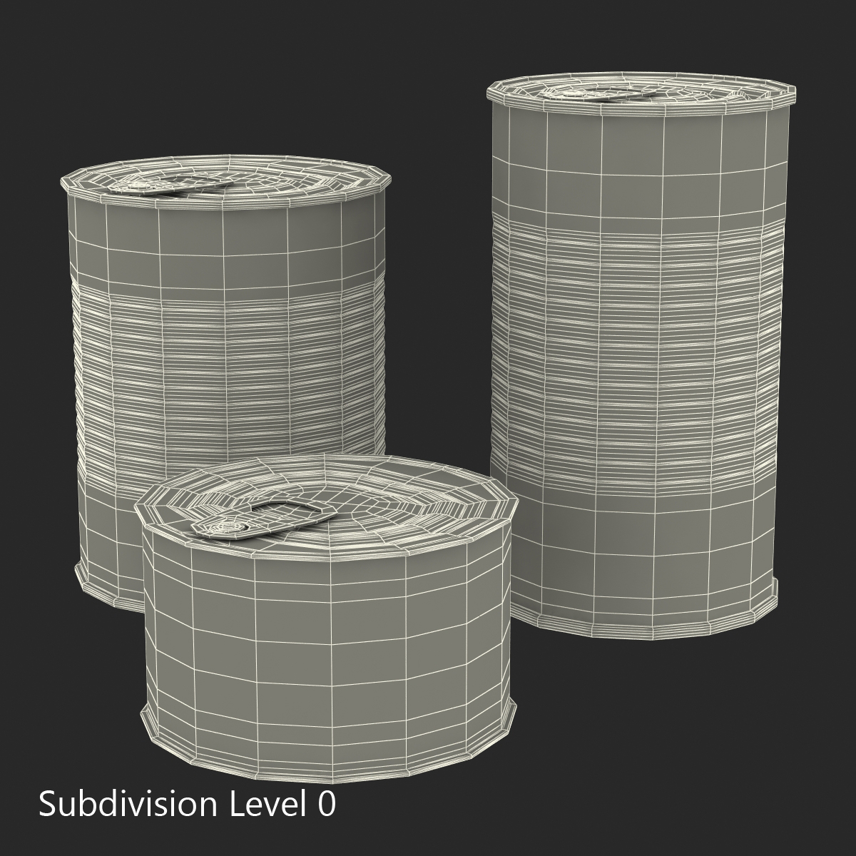 Tin Cans Set 3D