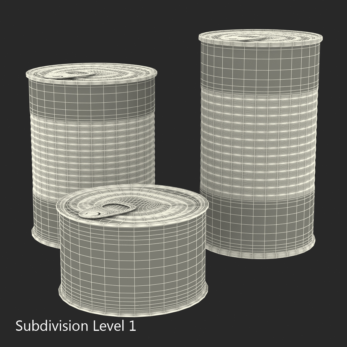 Tin Cans Set 3D