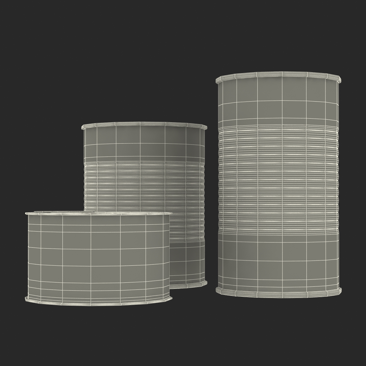 Tin Cans Set 3D