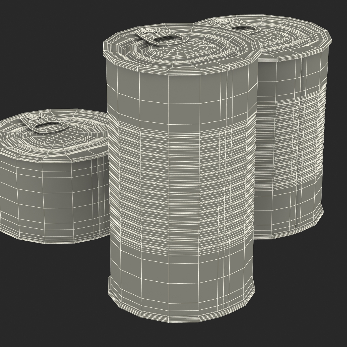 Tin Cans Set 3D