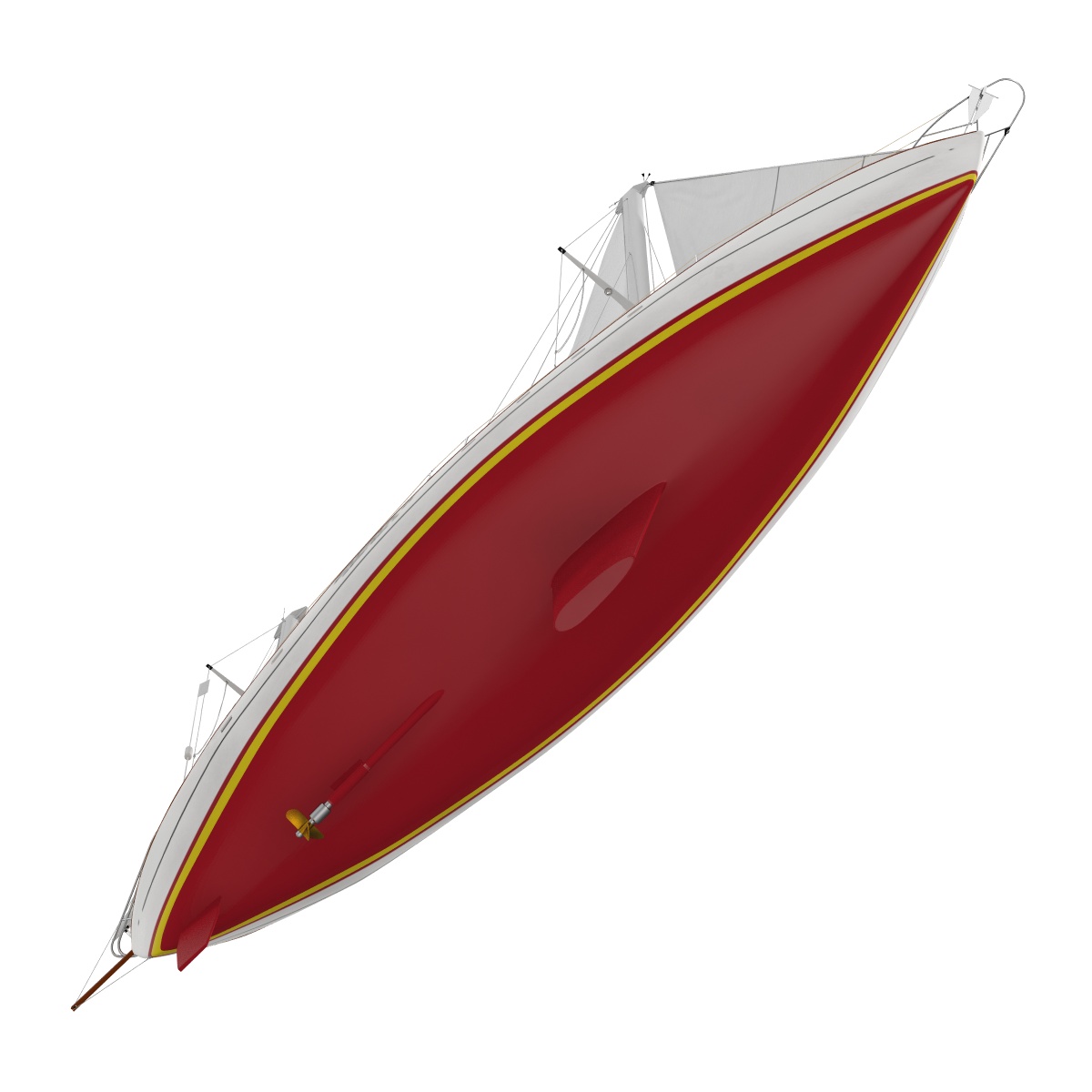 3D Sailing Yacht model