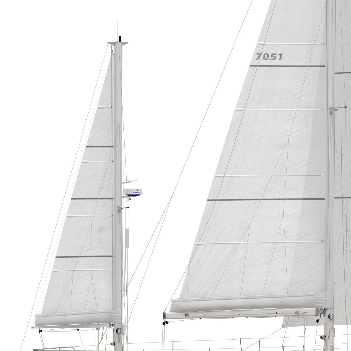 3D Sailing Yacht model