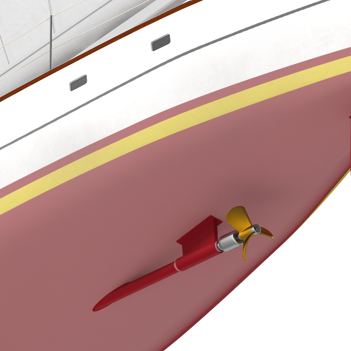 3D Sailing Yacht model