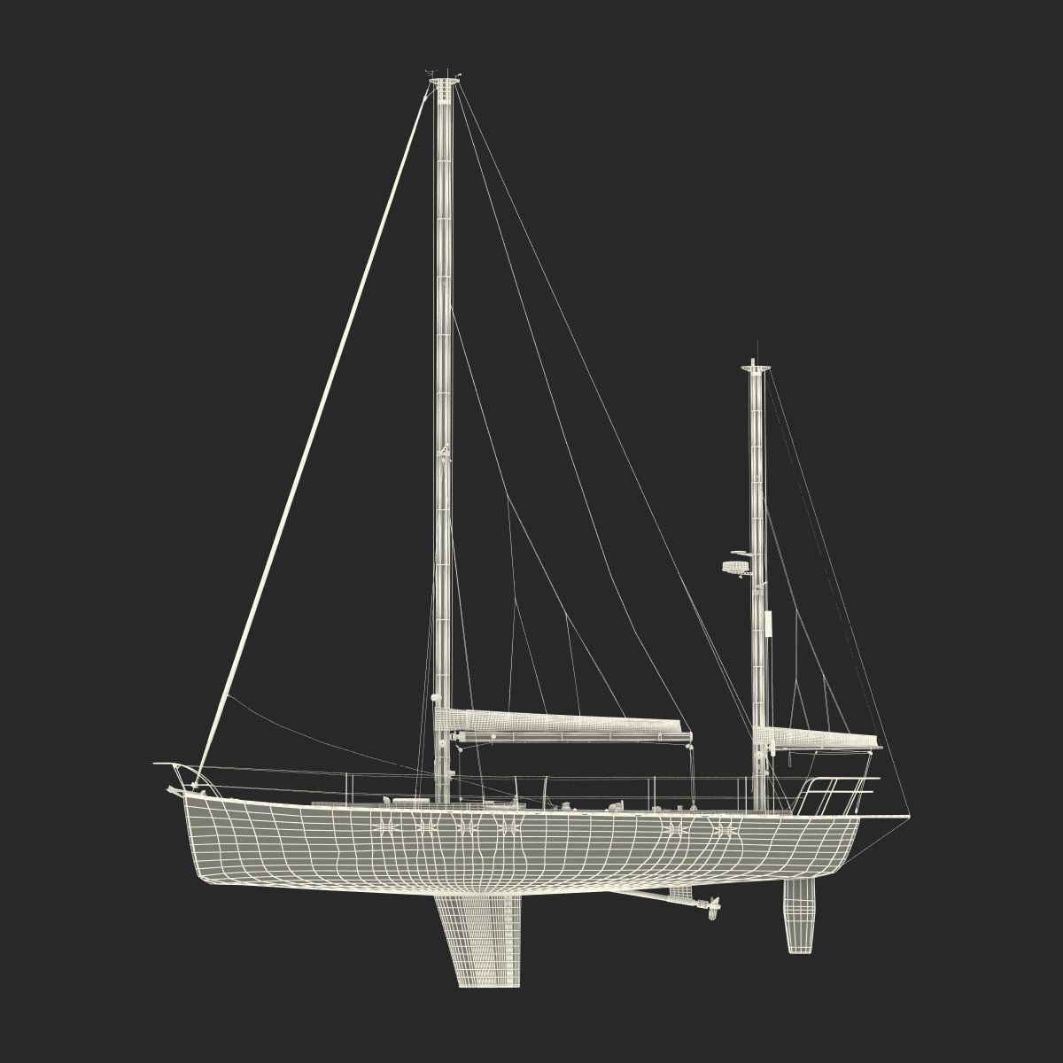 3D model Sailing Yacht 2