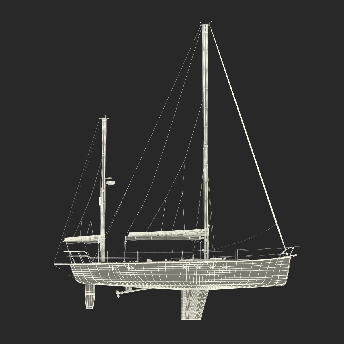 3D model Sailing Yacht 2