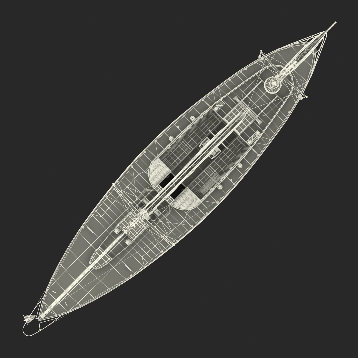 3D model Sailing Yacht 2