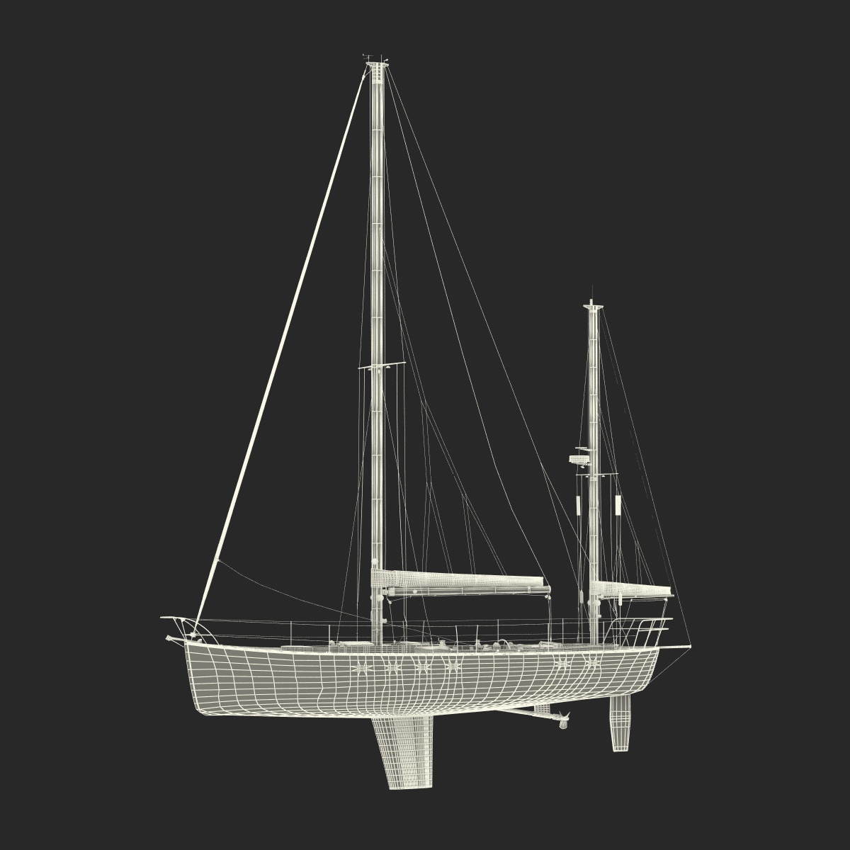 3D model Sailing Yacht 2