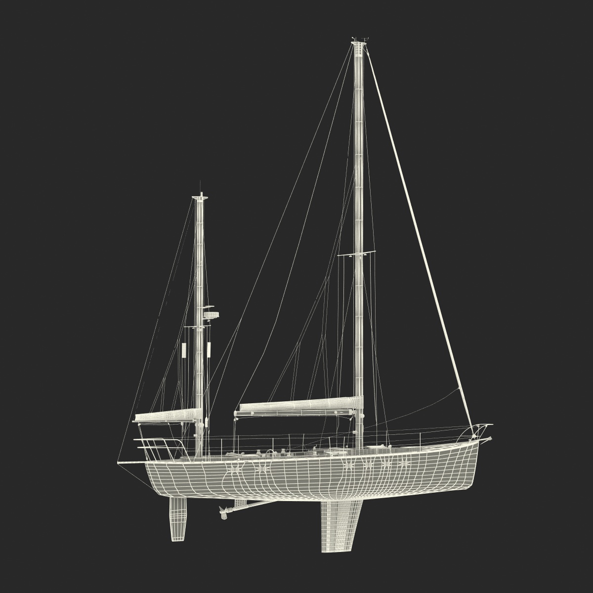 3D model Sailing Yacht 2