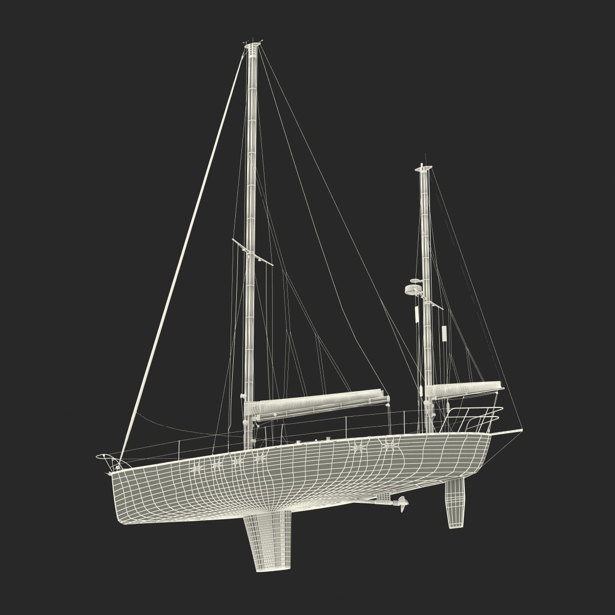 3D model Sailing Yacht 2