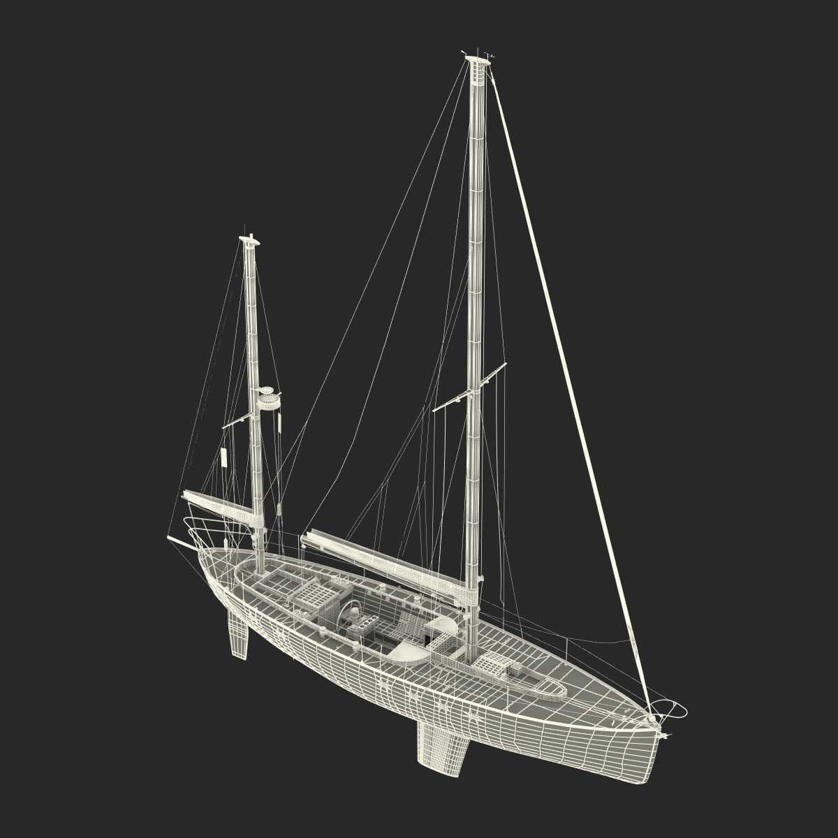 3D model Sailing Yacht 2