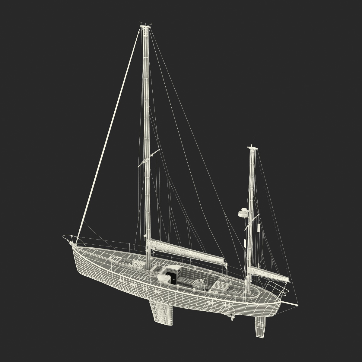 3D model Sailing Yacht 2