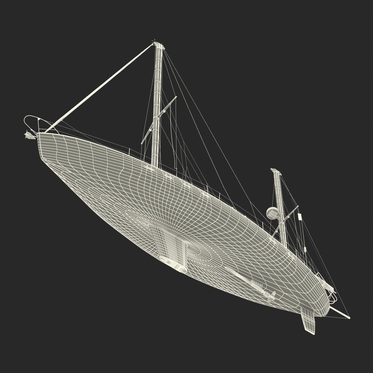 3D model Sailing Yacht 2