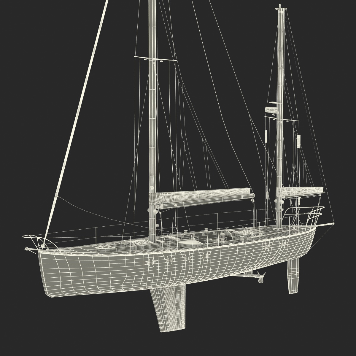 3D model Sailing Yacht 2