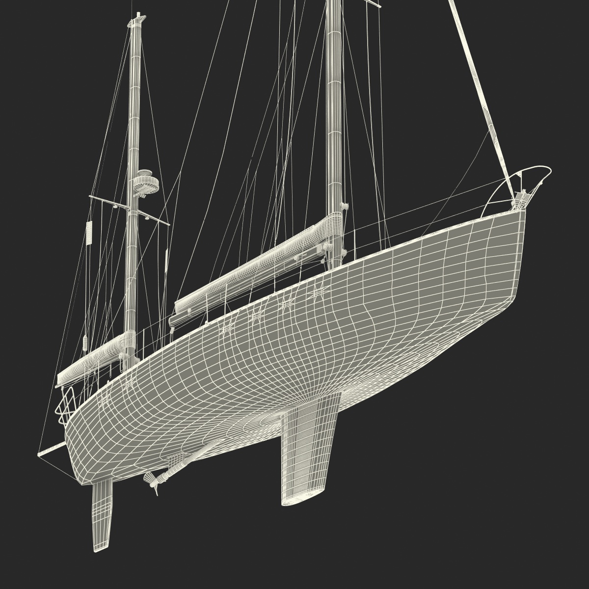 3D model Sailing Yacht 2