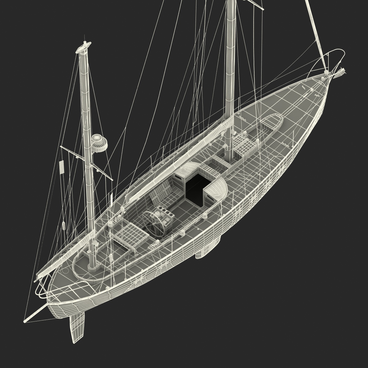 3D model Sailing Yacht 2