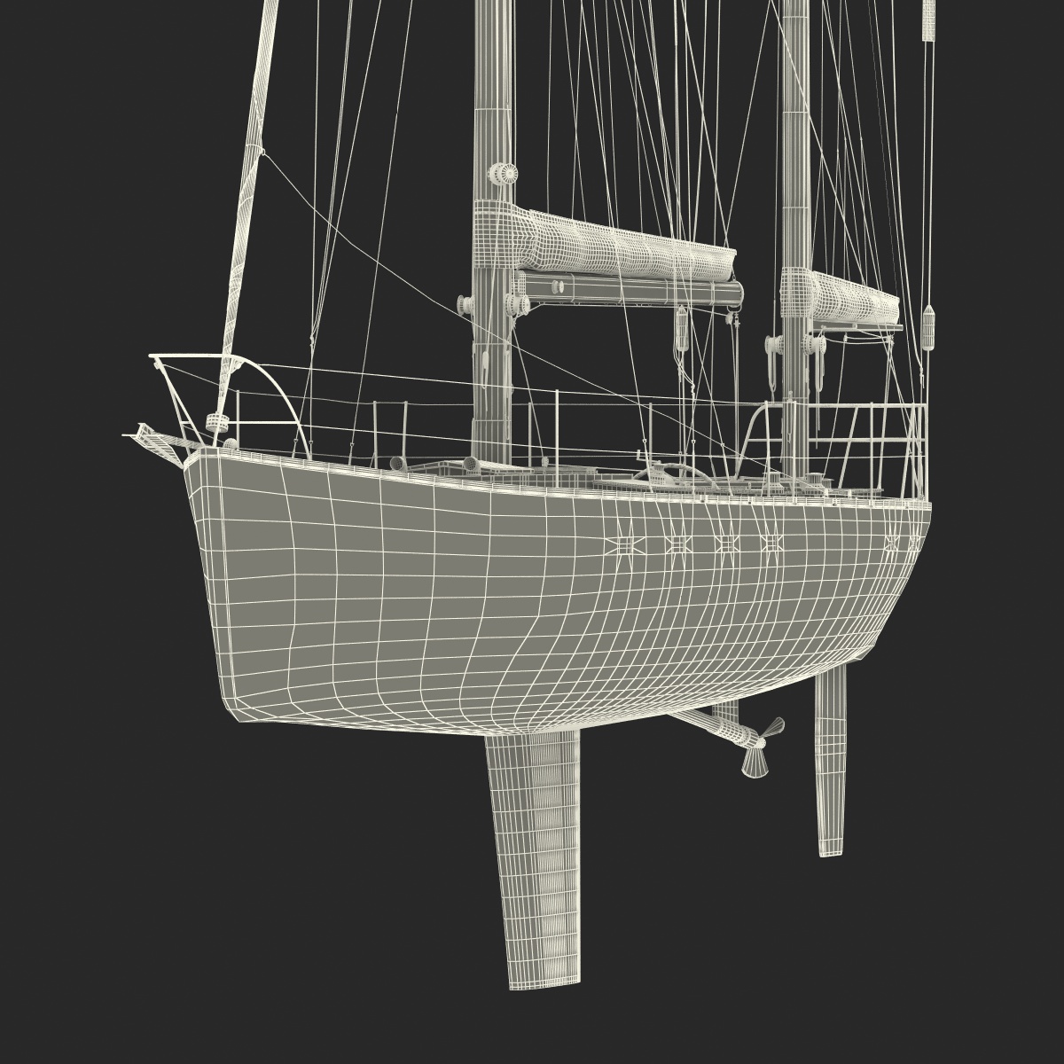 3D model Sailing Yacht 2