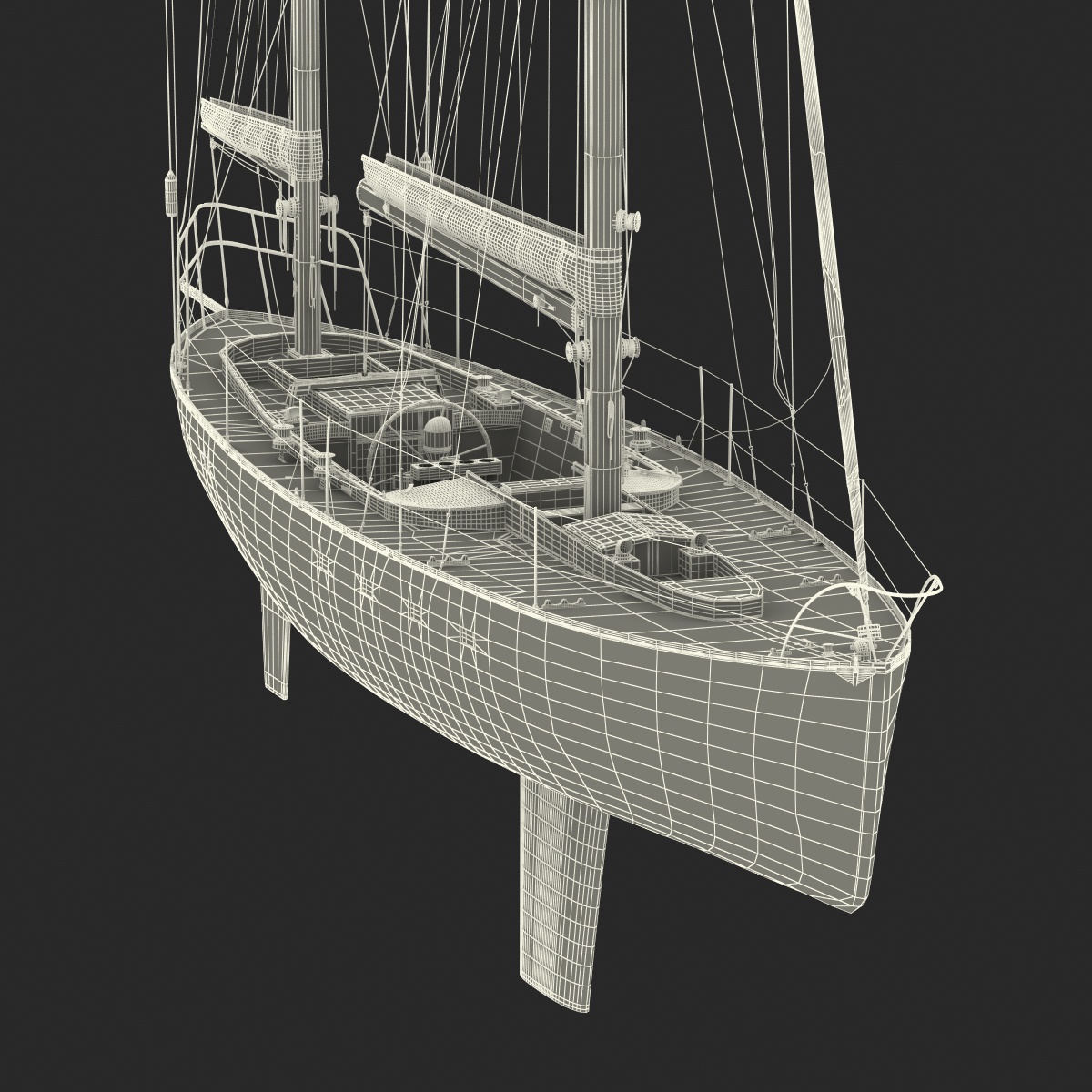 3D model Sailing Yacht 2